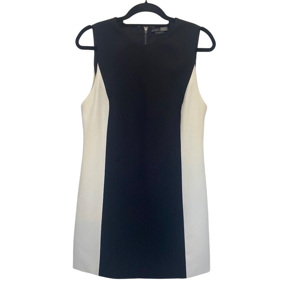 Alice + Olivia Shift Dress, Black & Whit size 10‎